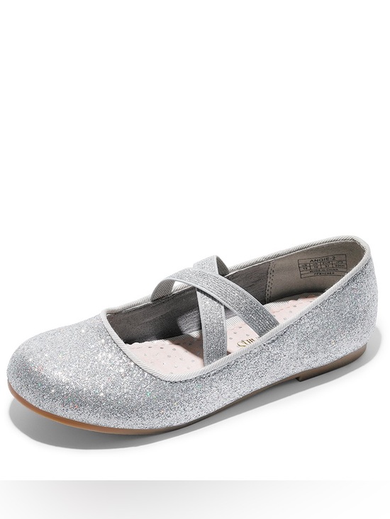 Dream Pairs Other - DREAM PAIRS Elastic Strap Silver Glitter Rhinestone Ballerina Flats (5)